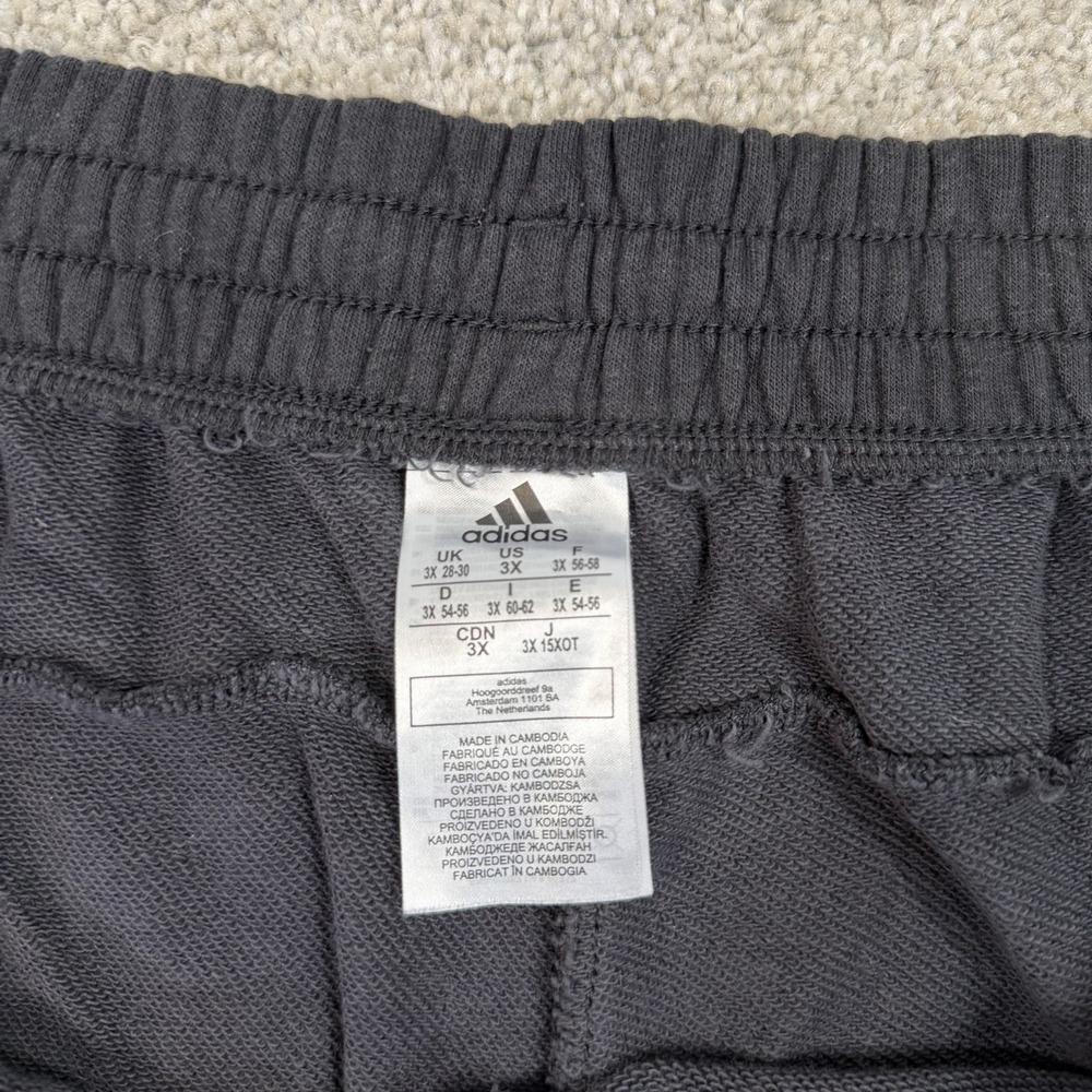 Adidas Jogger Sweat Pants Black Camo 3 Stripe Men 3X Athletic Track Casual - Picture 2 of 7
